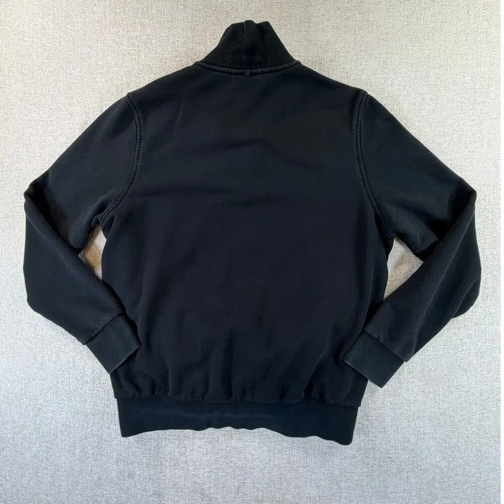 Lacoste Men's Large Black Half Zip Long Sleeve Pullover Athleisure Sweatshirt